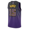 Camiseta Hombre NBA Los Angeles Lakers Austin Reaves 2024-25 Nike City Edition Violeta Swingman